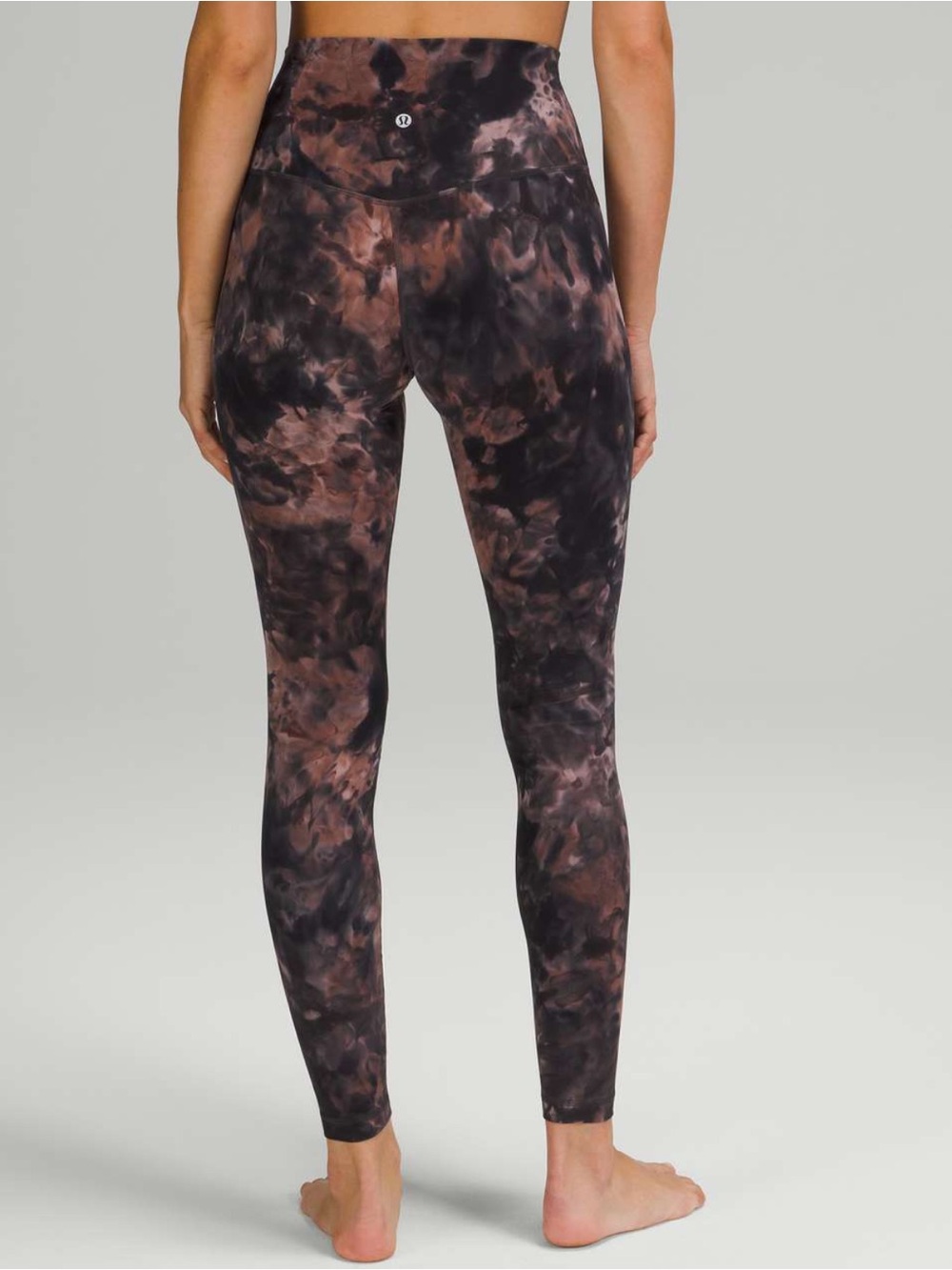Lululemon Align 25” Pants Diamond Dye Graphite Grey Pink Pastel